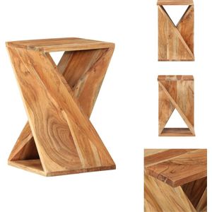 vidaXL Bijzettafel Acaciahout - 35x35x55 cm - Rustiek houten design - Tafel