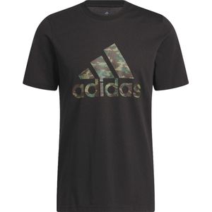 Adidas Shirt Camo Short Sleeve Heren - Maat S