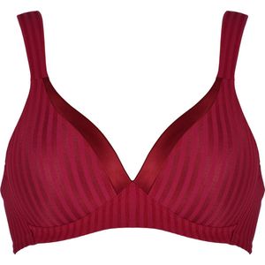 Naturana - Soft bh met strepen - 5247 - Burgundy - 85D