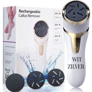 Elektrische Eelt verwijderaar - Dode huid verwijderaar - Eeltvijl - USB Oplaadbaar - Voetvijl - Draadloos - Waterdicht - pedicure en voetverzorging - Wit/Zilver