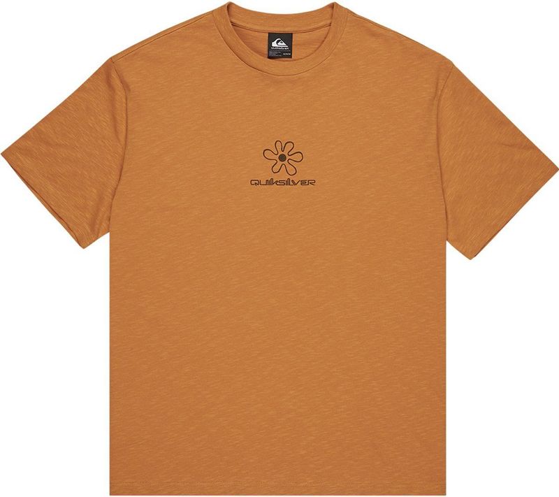 Quiksilver - Cl Skipping Stones - T-shirt - Bruin - Korte Mouwen