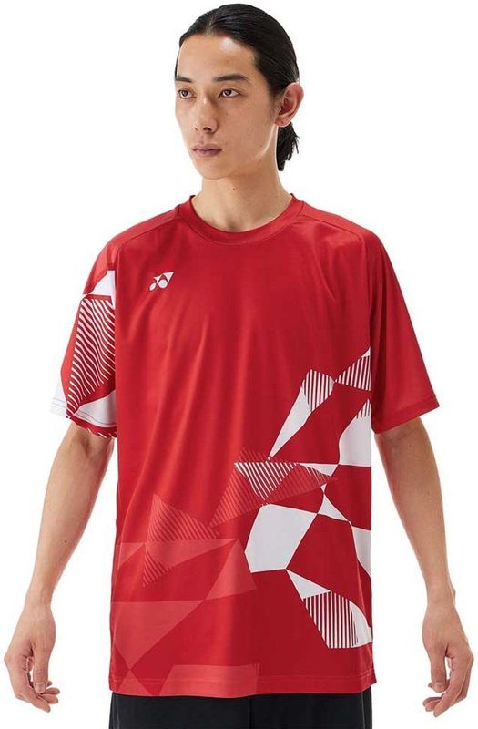 Yonex - 16744ex - T-shirt - Rood - Korte Mouwen