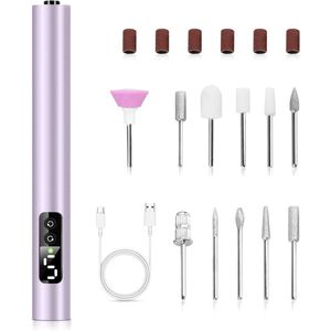 Draadloze Elektrische Nagelfrees voor Professionele Manicure en Pedicure met LED-Display