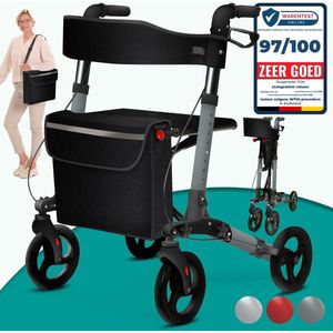 Rollator - Lichtgewicht Opvouwbaar - Voor Senioren - Met Zitje