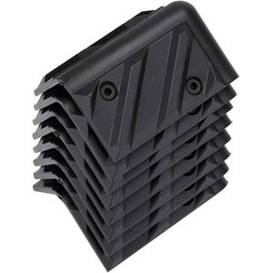 Speaker Corner Protector, 80x45mm Black Speaker Housing Corner Protection Pack, Rectangular Speaker Protection Corner Angle Angle for Professional Stage Speakers, Plastic, 8 Pieces