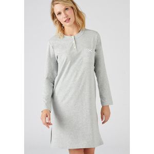 Damart - Slipdress mesh jersey, lengte 95 cm - Grijs - 38-40 (S)