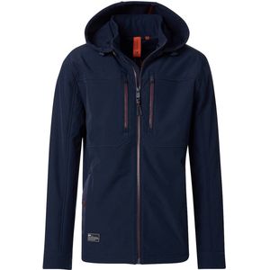Casa Moda Softshell Jas Met Stretch En Afneembare Capuchon - L
