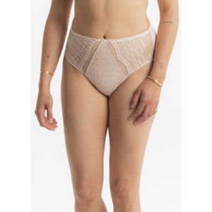 Louisa Bracq - Tweegy Hoge Slip Nude Rose - maat 46 - Roze/Goud
