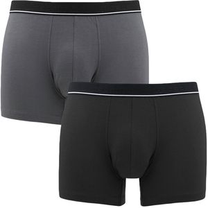 CECEBA - Boxershorts - Donkergrijs / Zwart - 2 Pack