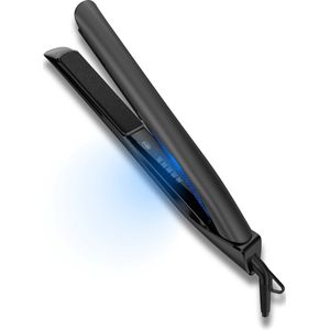 Brand '82 Pro Intelligence Professionele Stijltang En Krultang - 2 in 1 - Instelbare warmte - Keramische platen - Stijl Haar - Zwart