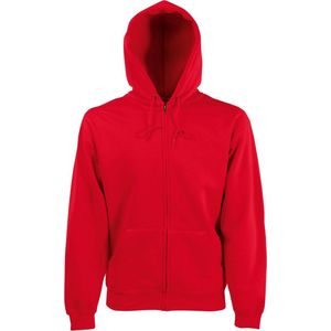 Fruit Of The Loom Heren Sweatshirt Met Capuchon (Rood)