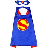Superman Cape - carnavalskleding - Masker - Superheld - Superman kostuum Kinderen