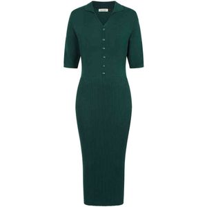 Banned - Federica Knitted Kokerjurk - S - Groen