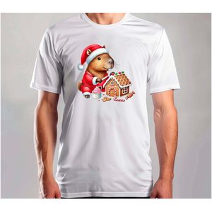 Capy Snow Pret - T Shirt - MerryChristmas - ChristmasVibes - Funny - Sarcasm - VrolijkKerstfeest - Kerstmis - Grappig - Sarcasme - Capybara - Capy