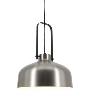 Artdelight - Hanglamp Mendoza - Mat Staal / Zwart - E27 - IP20 - Dimbaar