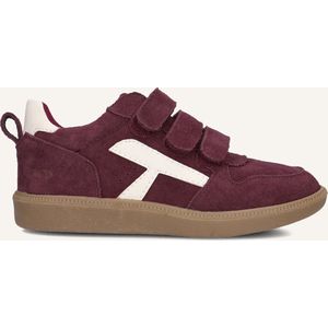 Ton & Ton Jongens Lage sneakers Filip - Bordeaux - Suède - Maat 26