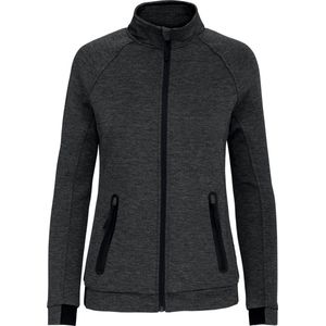 SportJas Dames S Proact Lange mouw Deep Grey Heather 79% Polyester, 15% Viscose, 6% Elasthan