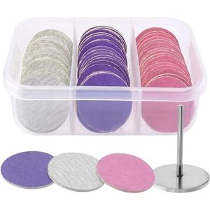 Inovra - 60 stuks Pedicure Tools Schuurpapier Schuurschijf Pedicure Tools Dode Huid Slijpschijven Harde Gebarsten Hielen Gebarsten Hielen.