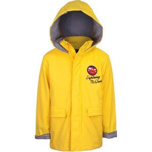 Disney Cars Parka - Regenjas - Tussenjas - Waterdicht - Winddicht - Bliksem McQueen - Geel - Maat 116