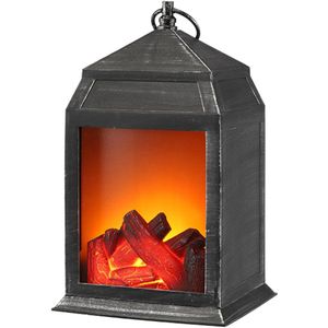 Gesimuleerde led-open haard, lantaarn, USB en batterij, vlamloos licht met simulatie