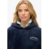 Superdry - Country Club Velour Relaxed Hoodie - Dames - Hoodies