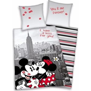 Mickey & Minnie Mouse in New York Dekbed