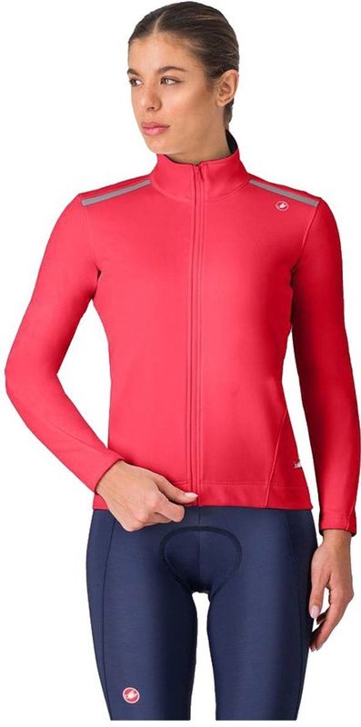 Castelli Womens Espresso Air Jacket Fietsjack (Dames |roze)