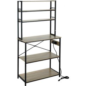 Keukenrek Staand 6-Laags - Magnetronrek - Industrieel Design - 800x400mm