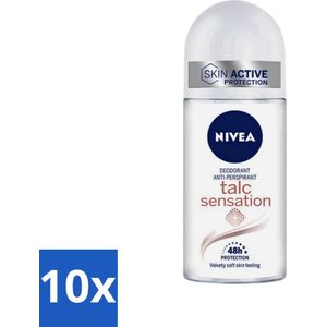 Nivea - Deo Roll-On - Talc Sensation - Anti-Transpirant - 50 ml - Bulkverpakking - 10 stuks
