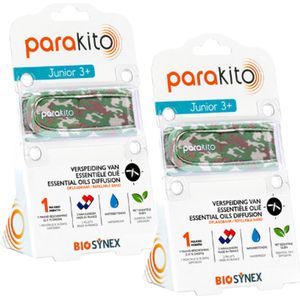 Para'kito Navulbaar Anti-Muggen Armband Junior - Eenhoorn 5 stuks - Navulbaar - Langdurige Bescherming - Insectenwerend