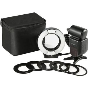 Ringflits Selfie Ringlamp - TTL Functie - Geschikt voor Fotografie en Video - Dimbare Helderheid - Perfect voor Vlogs, Make-up en Live Streams - Ideaal voor Smartphone en Camera