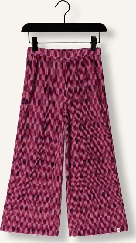 Your Wishes Carre Wide Leg Pants Broeken Meisjes - Paars - Maat 86