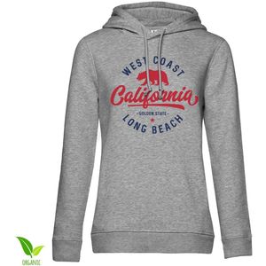West Coast California Girls Hoodie Damen Heather-Grey-2XL