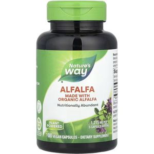 Nature's Way, Alfalfa, 1215 mg, 100 veganistische capsules (405 mg per capsule)