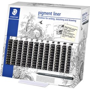 Fineliner staedtler pigment 308 120 stuks ass | Display a 120 stuk | 120 stuks