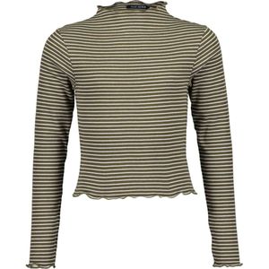 Blue Seven-Girls knitted T-shirt-Khaki