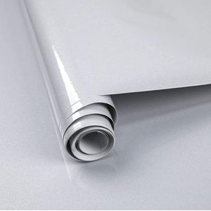 Zelfklevend Behang Glitter Grijs 30 cm × 3 m Waterdicht Vinyl Papier Decoratief voor Keuken Werkblad Slaapkamermeubilair Plank Voering Schil en plak