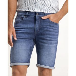 State of Art - Denim Shorts Donkerblauw - Heren - Maat 40 - Regular-fit