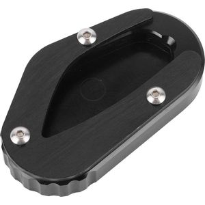 Motorstandaard Pad Vergroten - Standaard Uitbreiding - Geschikt voor TRIUMPH Bonneville T100 / T120 - Zwart .