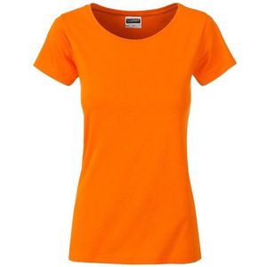 James and Nicholson Dames/dames Basic Organic Katoenen T-Shirt (Oranje)