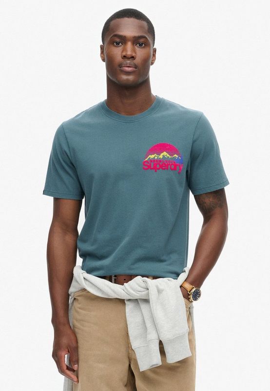Superdry - Great Outdoor - T-shirt - Heren - Met Print op de Borst