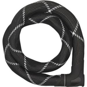 Iven Chain 8210 kettingslot van gehard staal met kunstvezelcoating - fietsslot veiligheidsniveau 10 - 85 cm - zwart chain lock