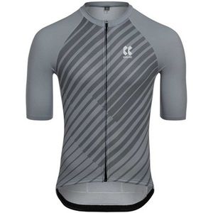 Kalas Motion Z4 Spinn Korte Mouw Wielertrui Grijs 3 Man
