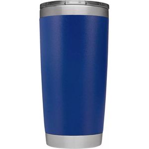 Newcups - Color Koffiebeker RVS – 590 ml  - BPA-Vrij - thermobeker - Blauw