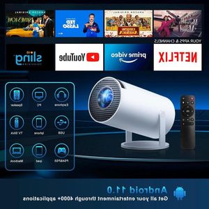 Draagbare Mini-projector - Full HD 1080P - wifi bluetooth - 180° rotatie - trapeziumcorrectie - tv USB HDMI iOS Android Beamer