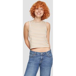 Qs Women-T-shirt--83G0 BROWN-Maat XS