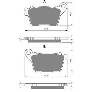 Plaquette de frein Gold Fren pour Moto Honda 1000 CBR RR Fireblade SP 2014 à 2016 ARD / Sans ABS / SAE/SAF/SAG Neuf