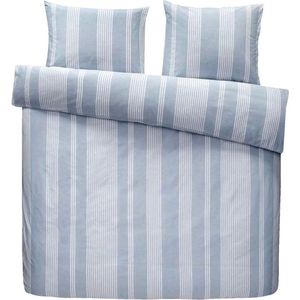 Homéé dekbedovertrekset  chambray tweepersoons 200x200/220 cm +2 slopen 100% percale Katoen