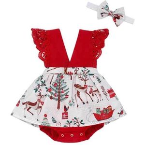 Kerstpakje- Kerst Romper - Kerstoutfit - Baby - 80