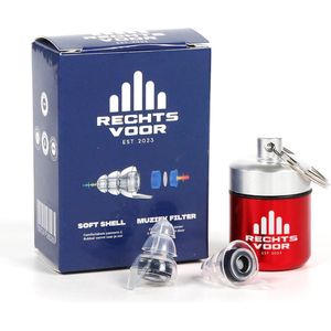 Rechtsvoor festival oordopjes - SNR 18 dB - Cherry Pop